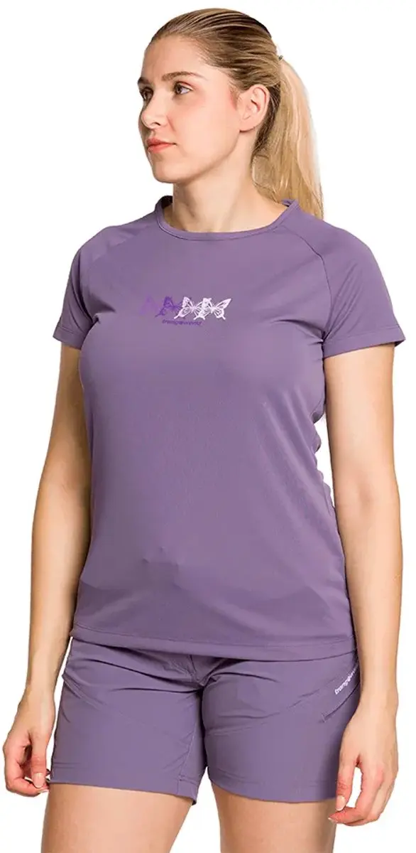 Trangoworld Kempsey T-shirt Met Korte Mouwen Paars S Vrouw
