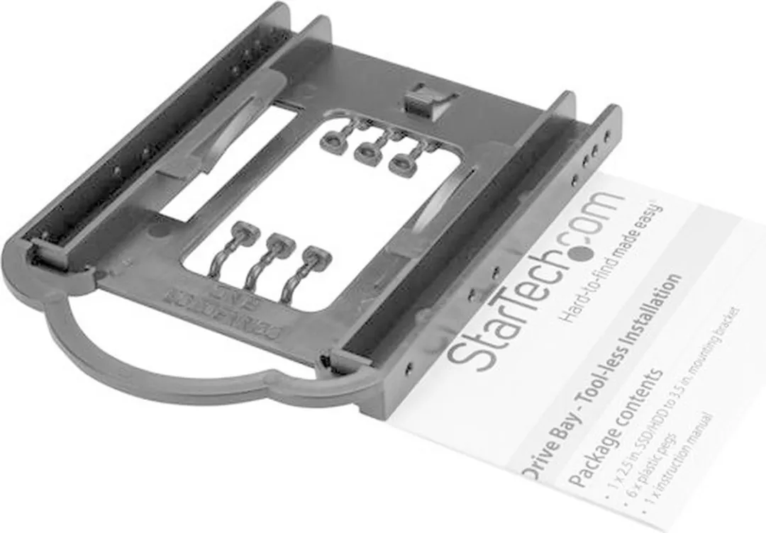 Startech BRACKET125PT HDD/SSD 2.5" Houder - Zwart - afbeelding 6 van 6