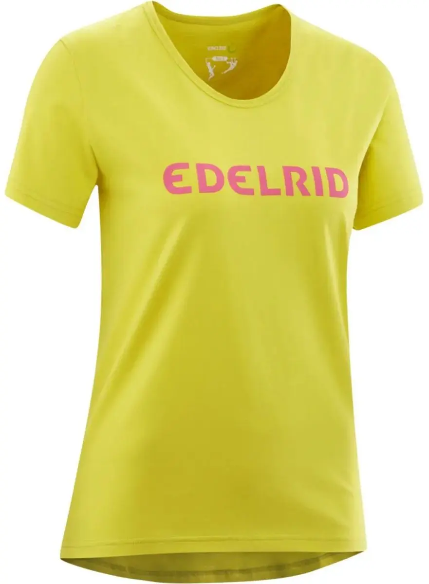 Edelrid Corporate T-shirt Met Korte Mouwen Geel M Vrouw