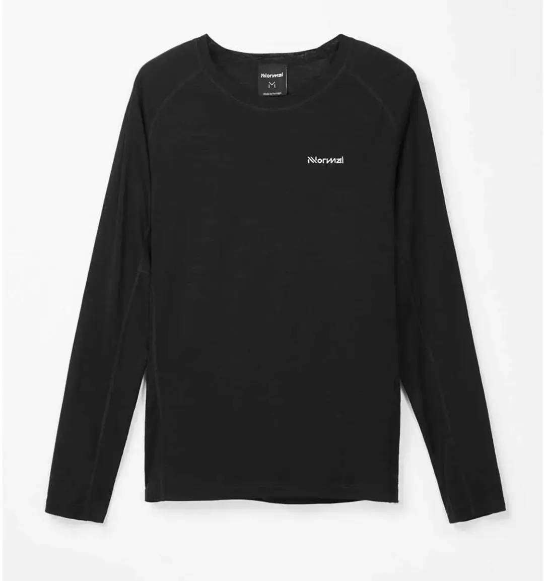 Nnormal Merino Shirt Lange Mouwen Dames - Zwart - L - afbeelding 5 van 6