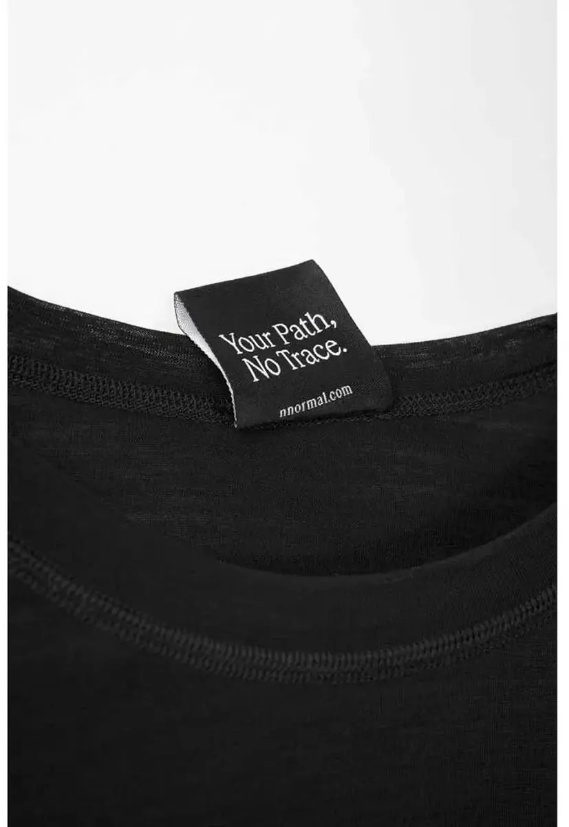 Nnormal Merino Shirt Lange Mouwen Dames - Zwart - L - afbeelding 3 van 6