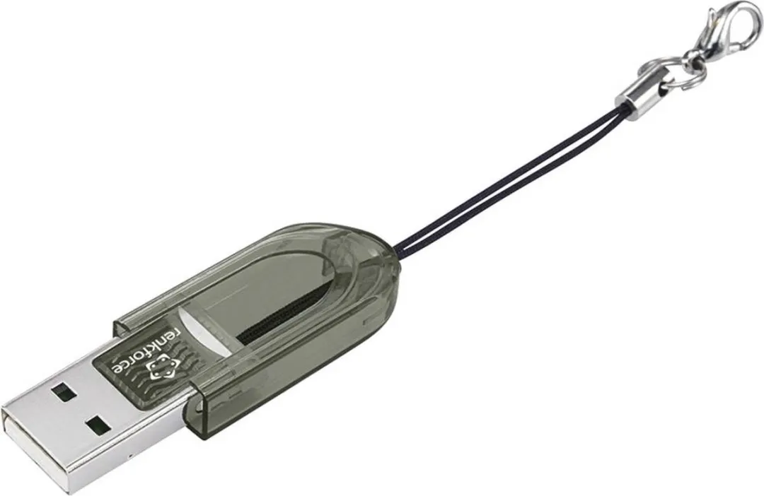 Renkforce CR14e Mini Externe Geheugenkaartlezer USB 2.0 - Zwart