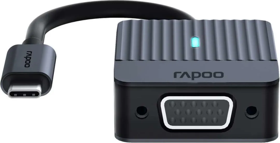 Rapoo UCA-1003 USB-C naar VGA Adapter - Donker Grijs