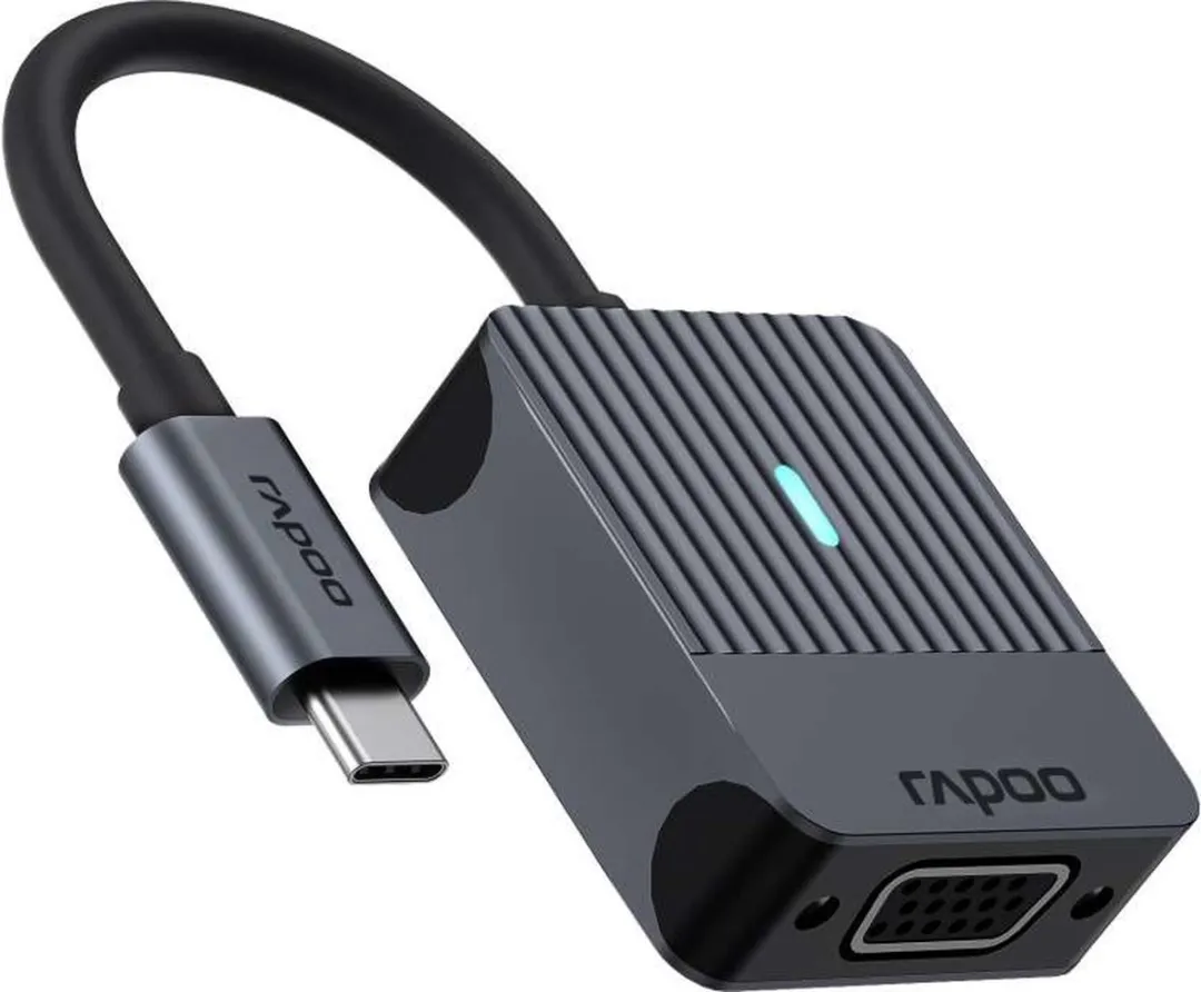 Rapoo UCA-1003 USB-C naar VGA Adapter - Donker Grijs