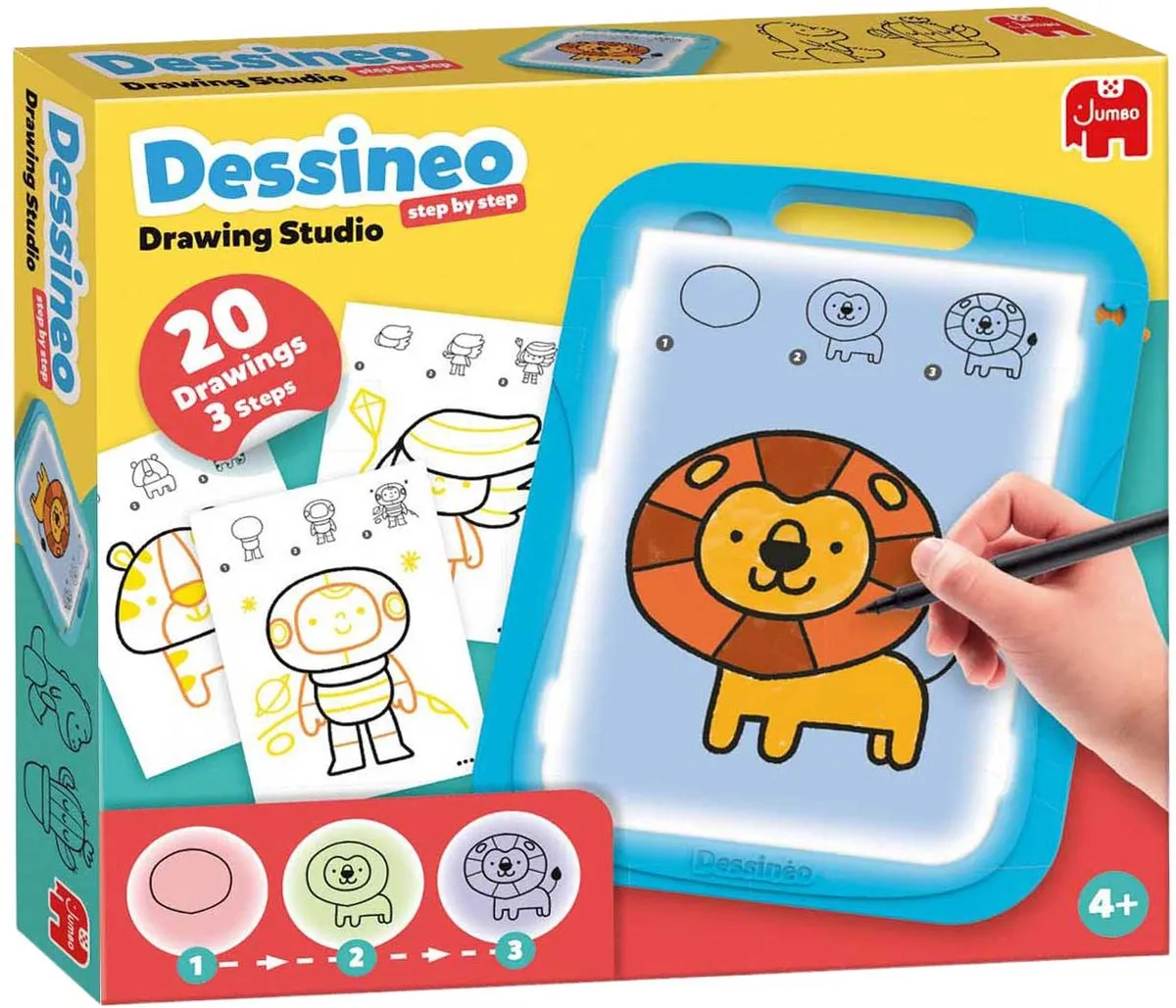 Jumbo Dessineo Tekenstudio Meerkleurig - 3x AAA