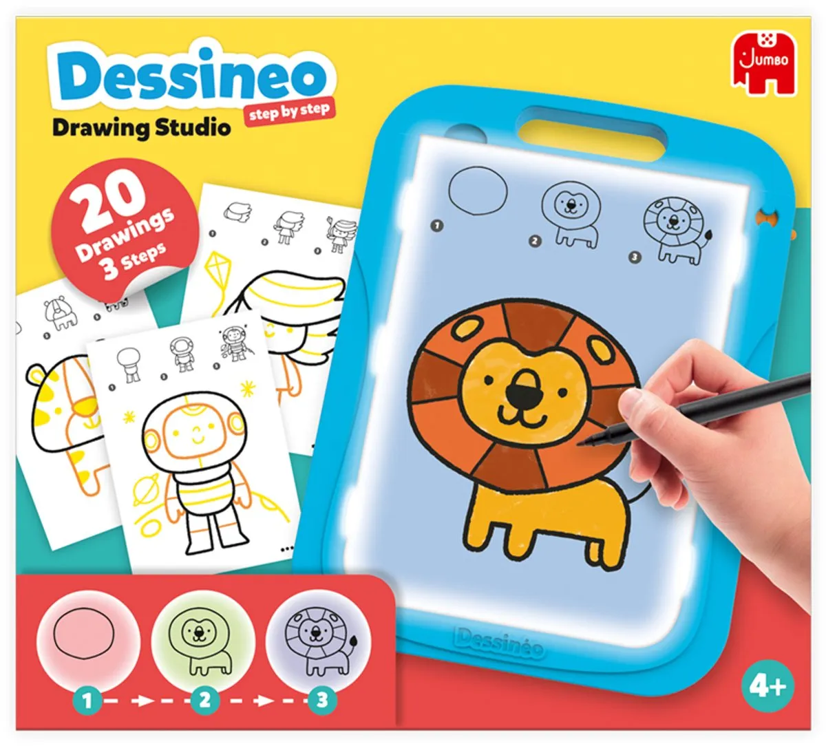 Jumbo Dessineo Tekenstudio Meerkleurig - 3x AAA