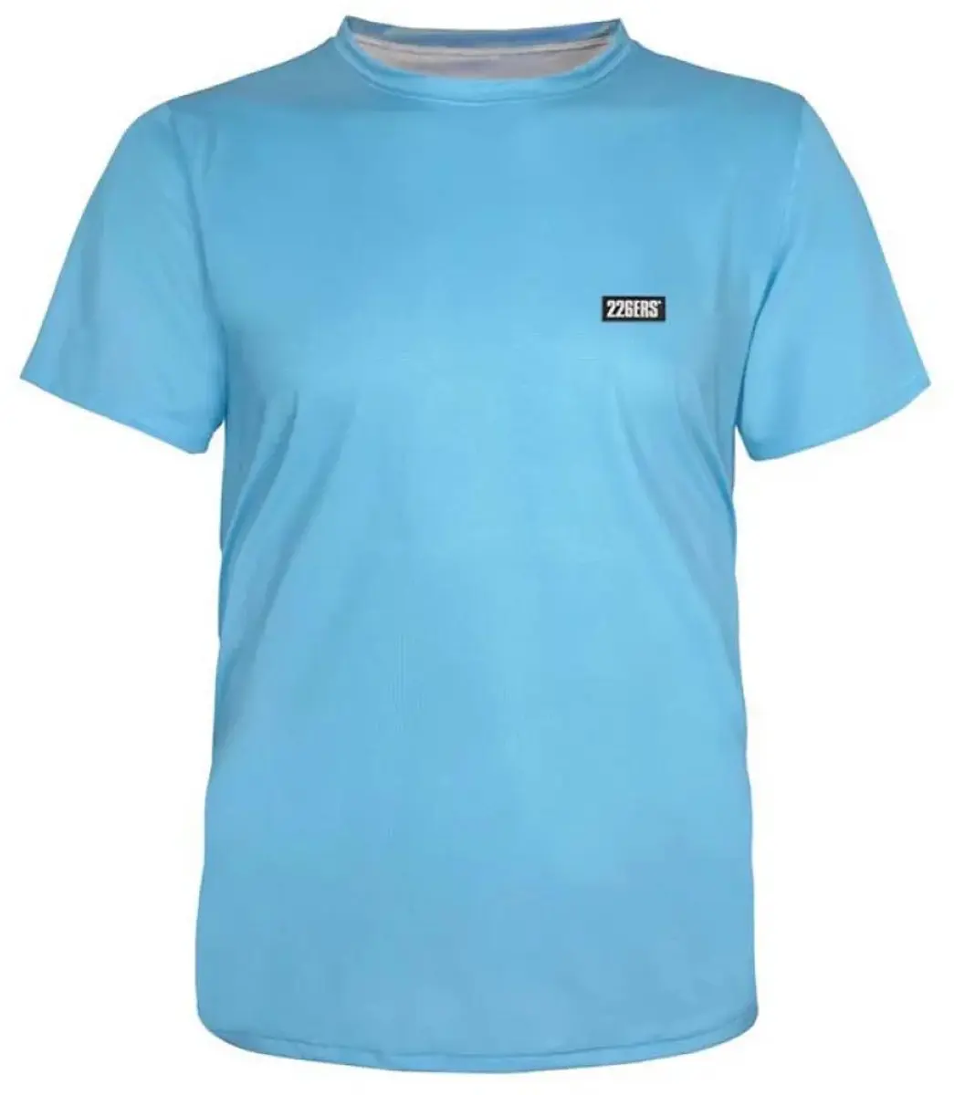 226ERS Color Block T-shirt Korte Mouw - Blauw - M - afbeelding 5 van 6