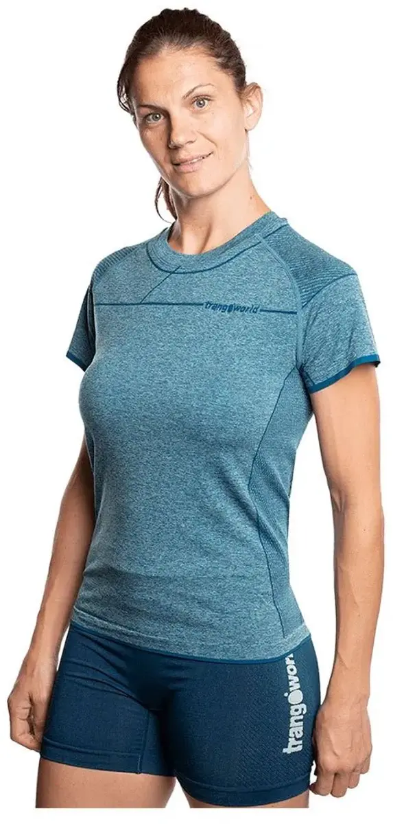 Trangoworld Arosa T-shirt Met Korte Mouwen Blauw M Vrouw