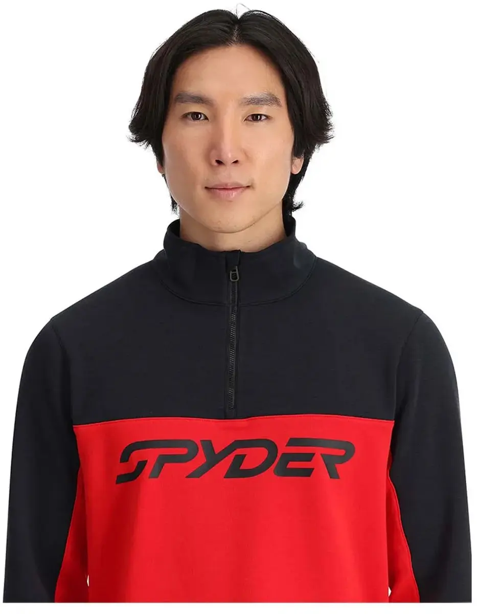 Spyder Speed Fleece 1/3 Zip Skipully Heren - Rood - M - afbeelding 3 van 6