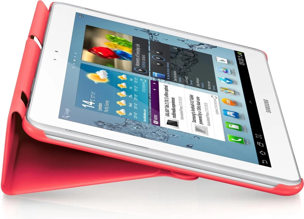 Samsung Galaxy Tab 2 10.1 Book Cover EFC-1H8SRECSTD - Roze