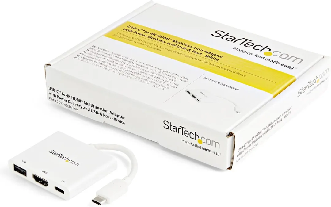 Startech CDP2HDUACPW USB-C Adapter - HDMI/USB 3.0 - 60W PD - Zwart