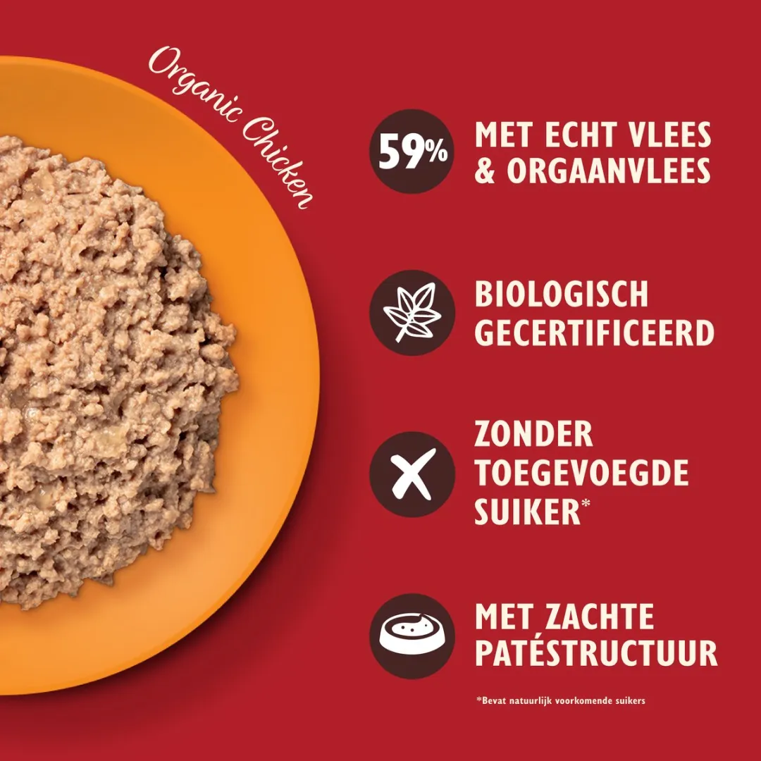 Lily's Kitchen Biologische Patés Multipack Kat - 32 Stuks