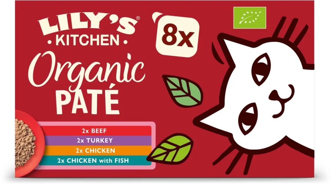 Lily's Kitchen Biologische Patés Multipack Kat - 32 Stuks