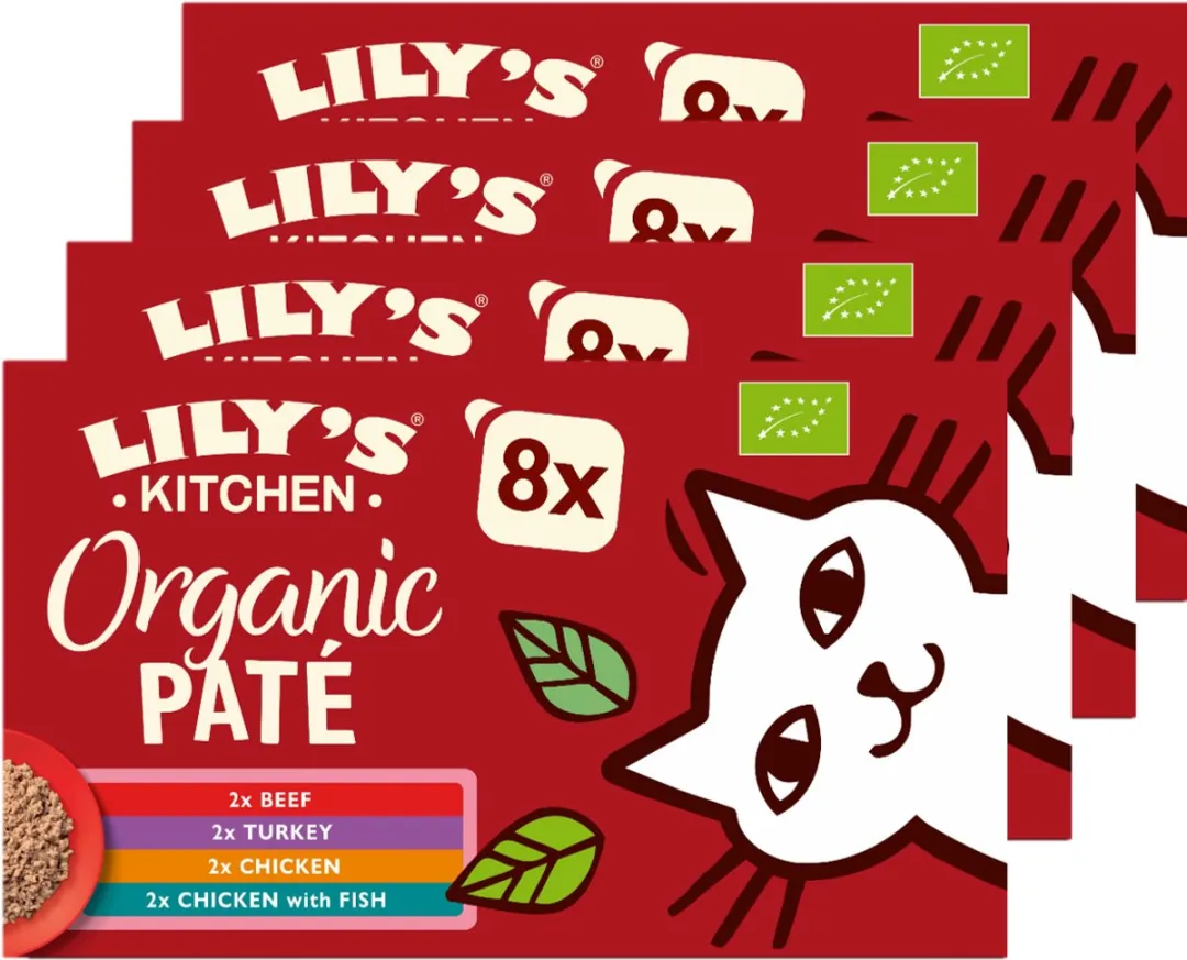 Lily's Kitchen Biologische Patés Multipack Kat - 32 Stuks