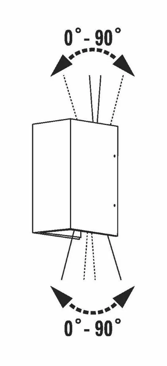 Konstsmide Cremona LED Wandlamp 6W - 2x - Matzilver