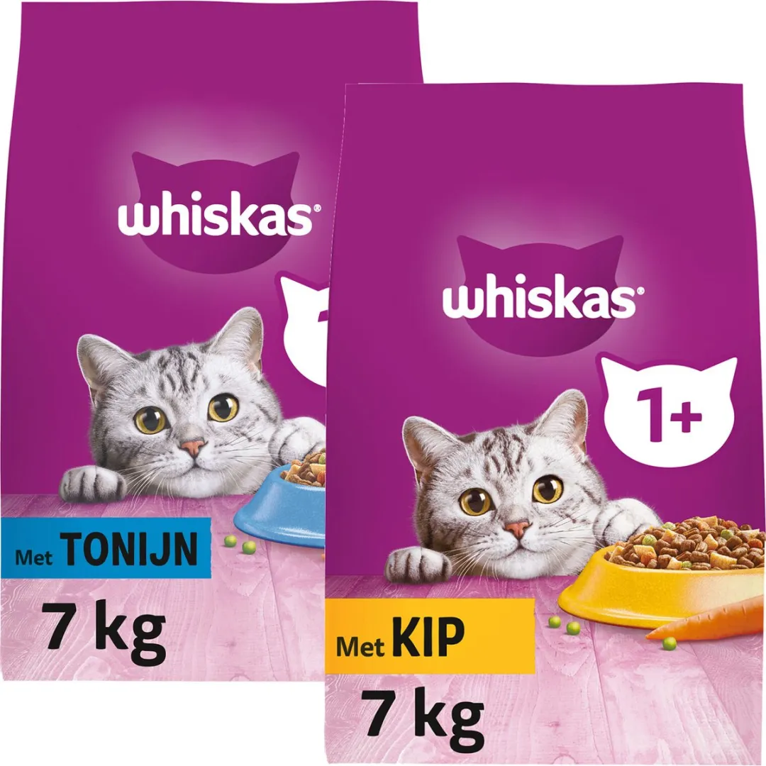 Whiskas 1+ Adult Tonijn Kattenvoer Droog - 3,8 kg