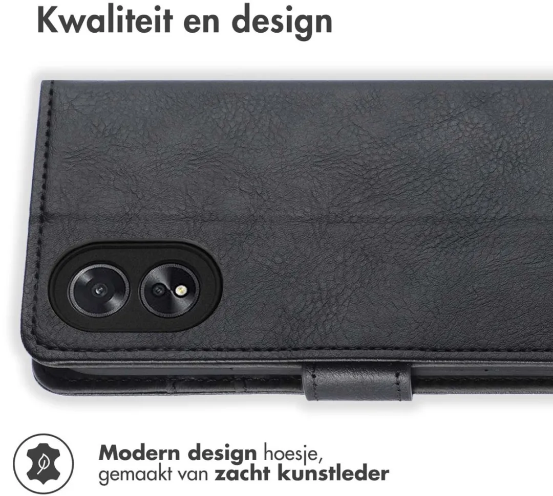 imoshion Hoesje Oppo A18/A38 - 3 Pasjes - Zwart