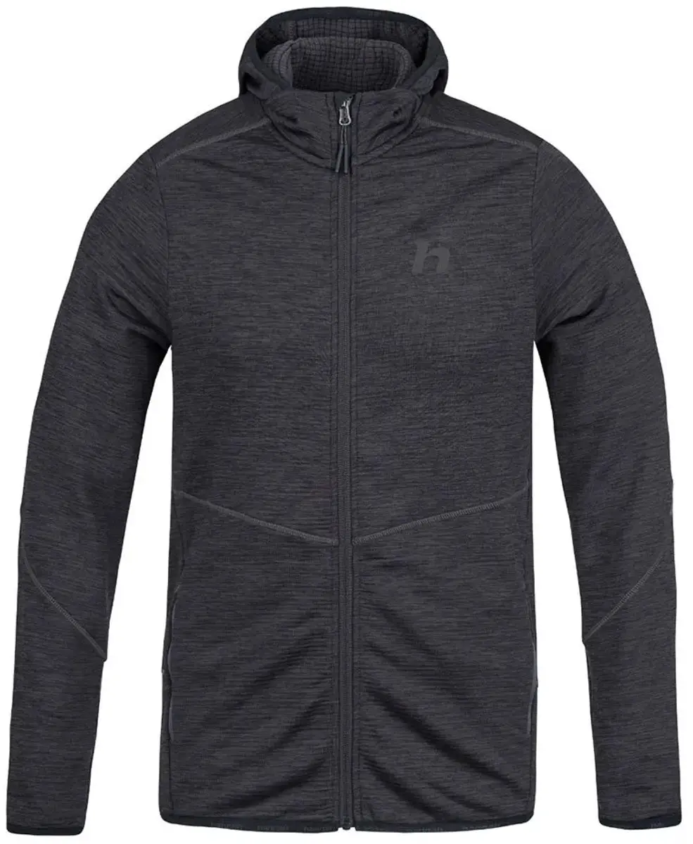 Hannah Damar Hoody Fleece Met Rits - Anthracite Mel - L - afbeelding 6 van 6