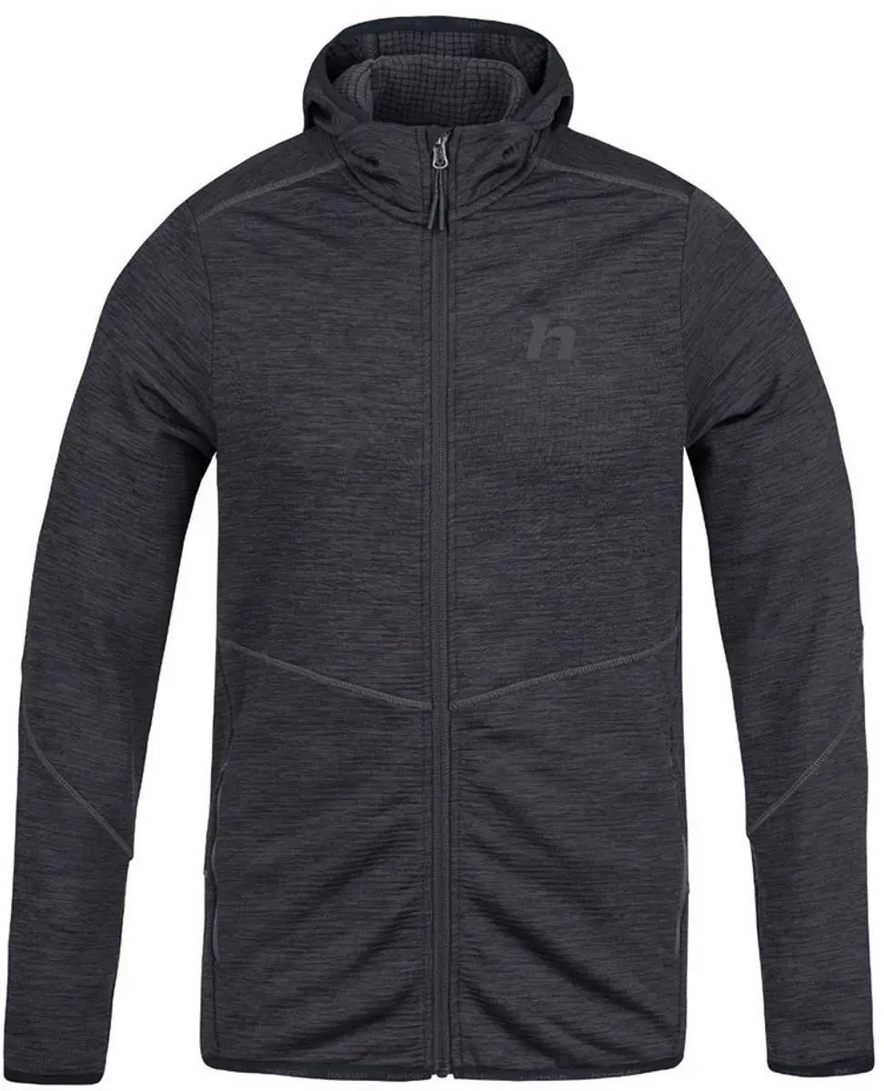 Hannah Damar Hoody Fleece Met Rits - Anthracite Mel - L - afbeelding 4 van 6