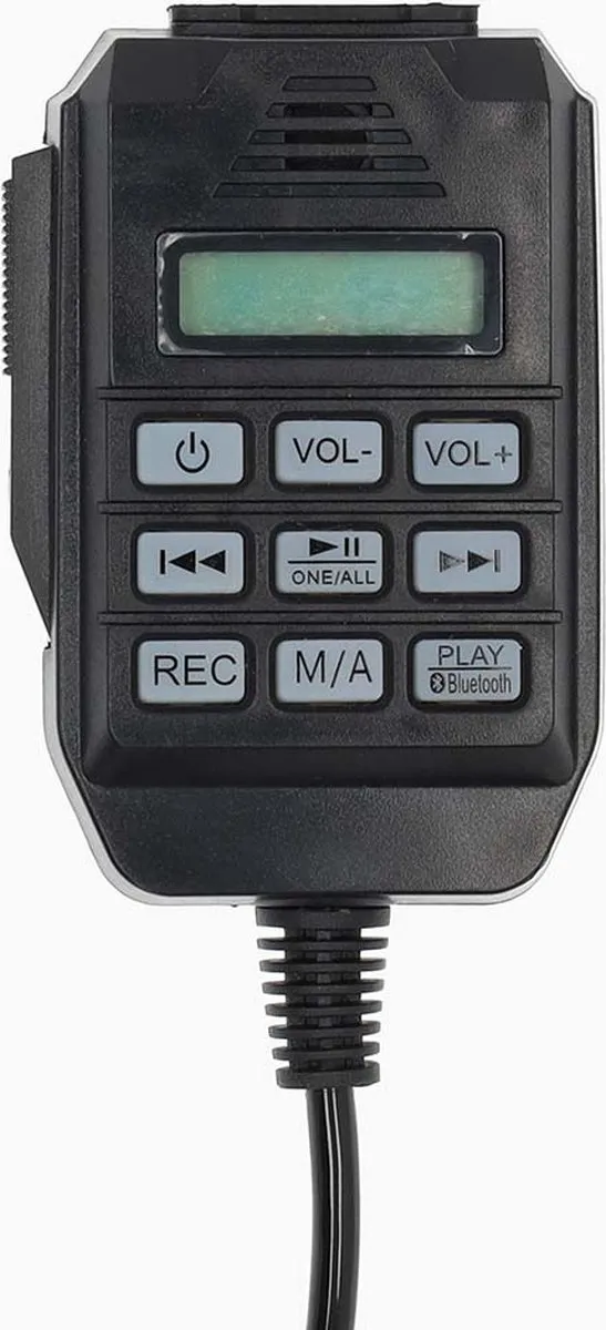 Nedis Megafoon 120dB - 1500m Bereik - USB Opname - Zwart/Wit