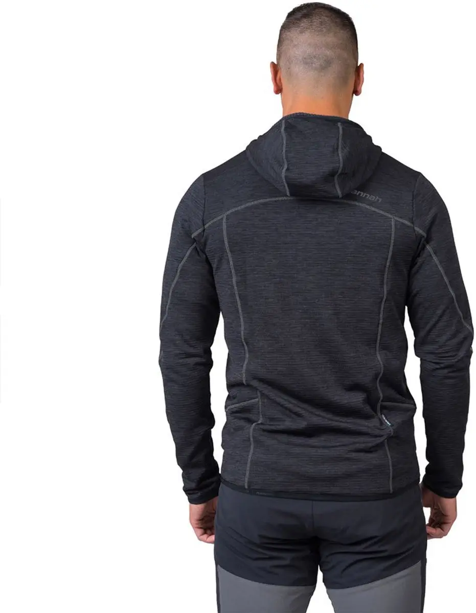 Hannah Damar Hoody Fleece Jack - Anthracite Mel - M - afbeelding 2 van 6