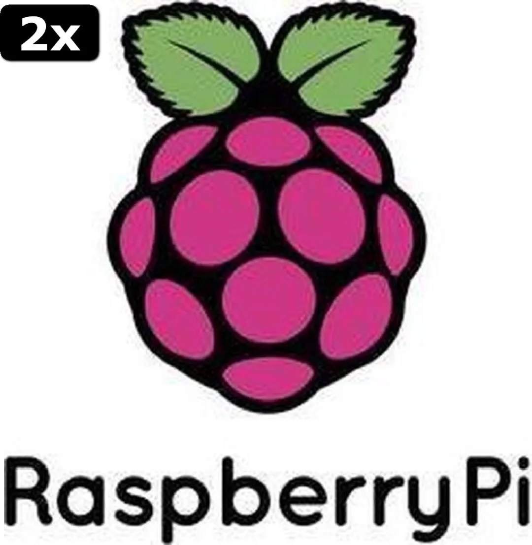 Raspberry Pi 4 Behuizing - Roze-Wit - 2 Stuks