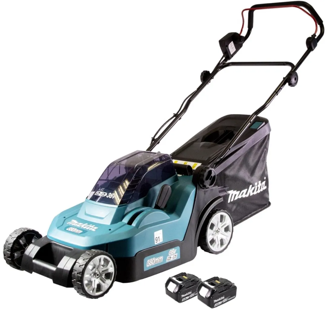 Makita DLM 382 M2 Accu Grasmaaier 36V - 38cm 40L - 2x 4,0Ah