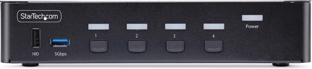 Startech D86A2-4-PORT-8K-KVM DisplayPort KVM Switch - 4 Poorten - 8K 60Hz - Zwart