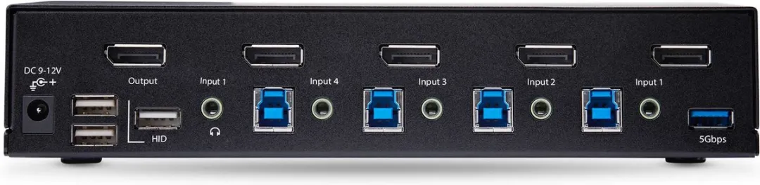 Startech D86A2-4-PORT-8K-KVM DisplayPort KVM Switch - 4 Poorten - 8K 60Hz - Zwart