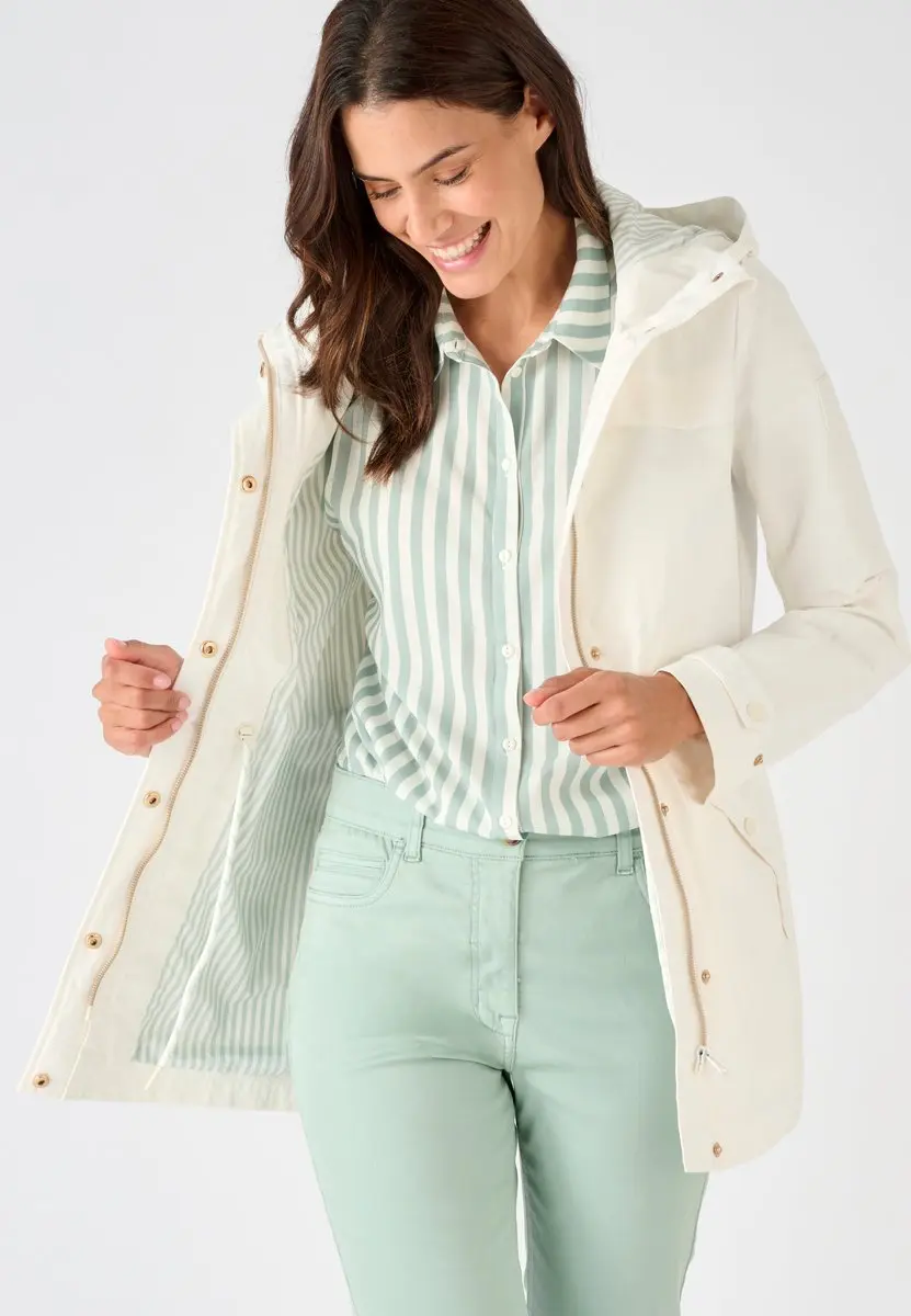 Damart - Parka lichtgewicht - Dames - Wit - 46-48 (L)