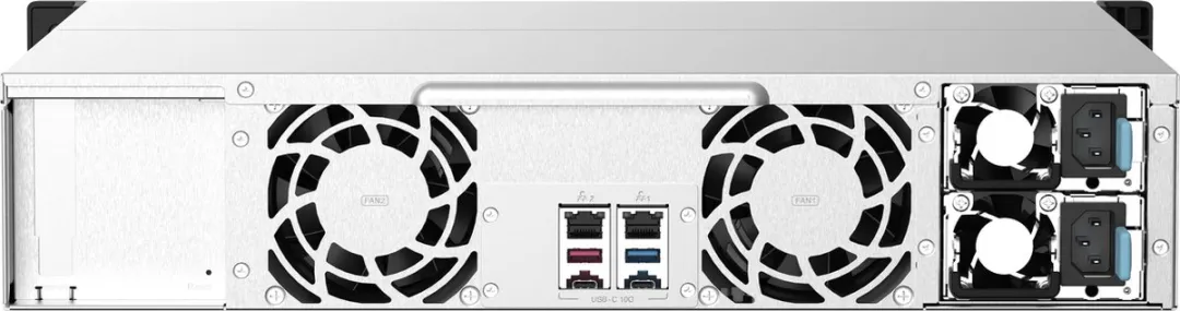 QNAP TS-1273AU-RP NAS-server - 8GB - Aluminium/Zwart