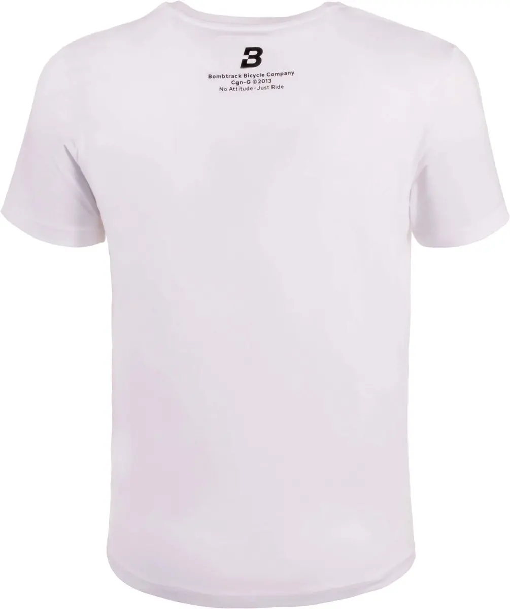 Bombtrack Logo T-shirt - Wit - afbeelding 4 van 6