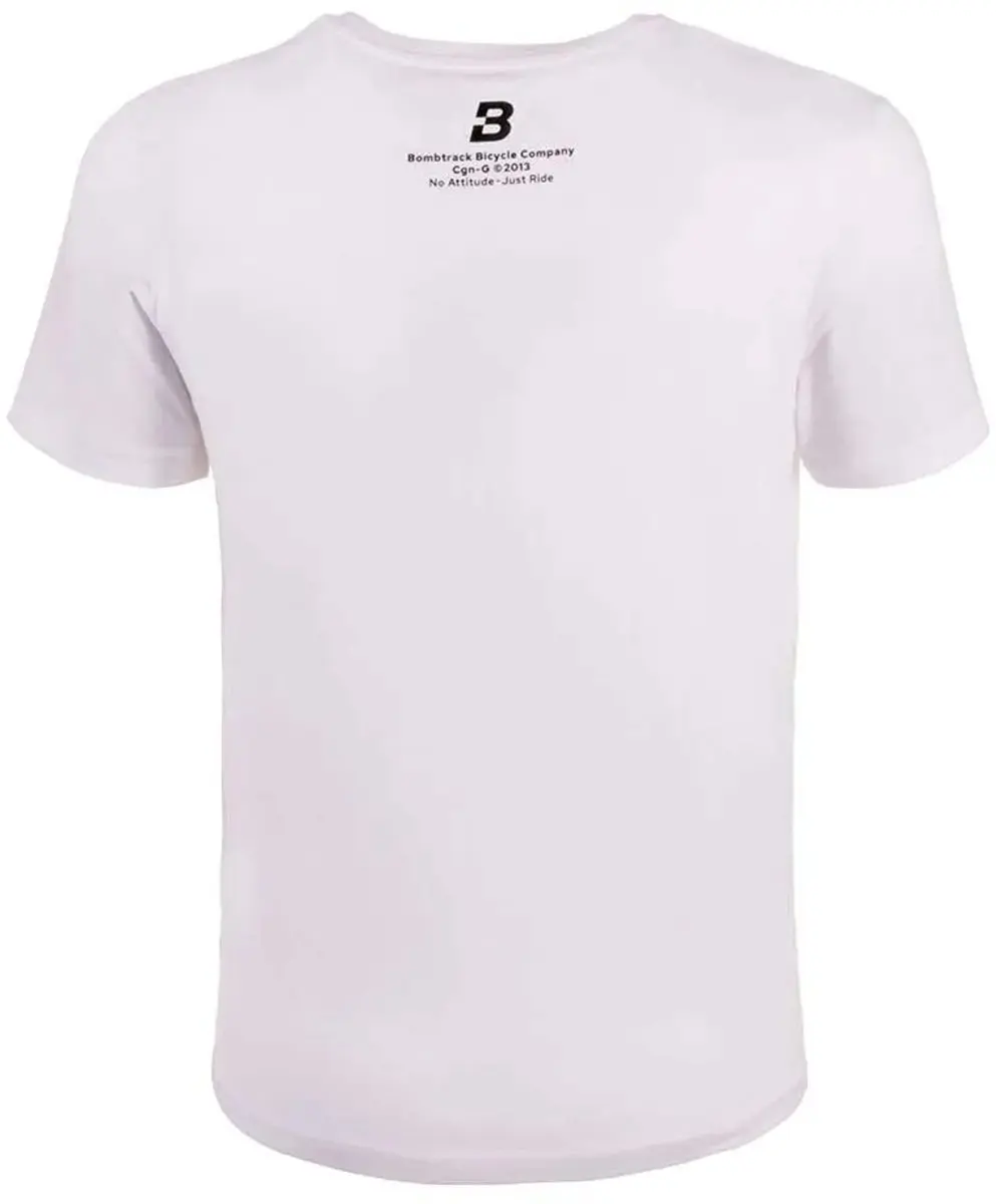 Bombtrack Logo T-shirt - Wit - afbeelding 2 van 6