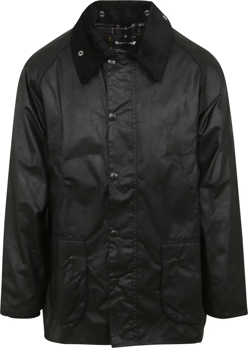 Barbour Bedale Wax Jas Zwart - Maat 54 - Heren - Wax jassen