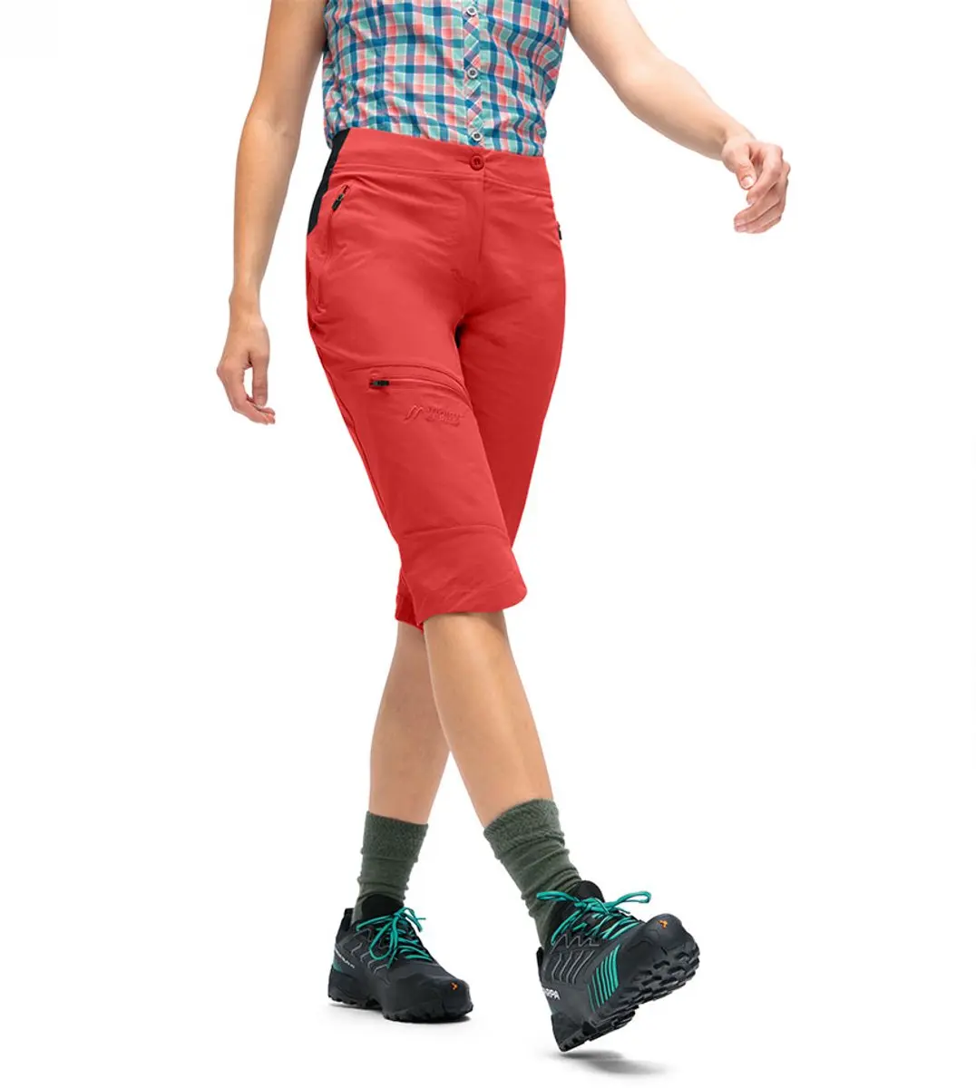 Maier Sports Inara Slim Capri Vario 3/4-broek Rood S / Regular Vrouw