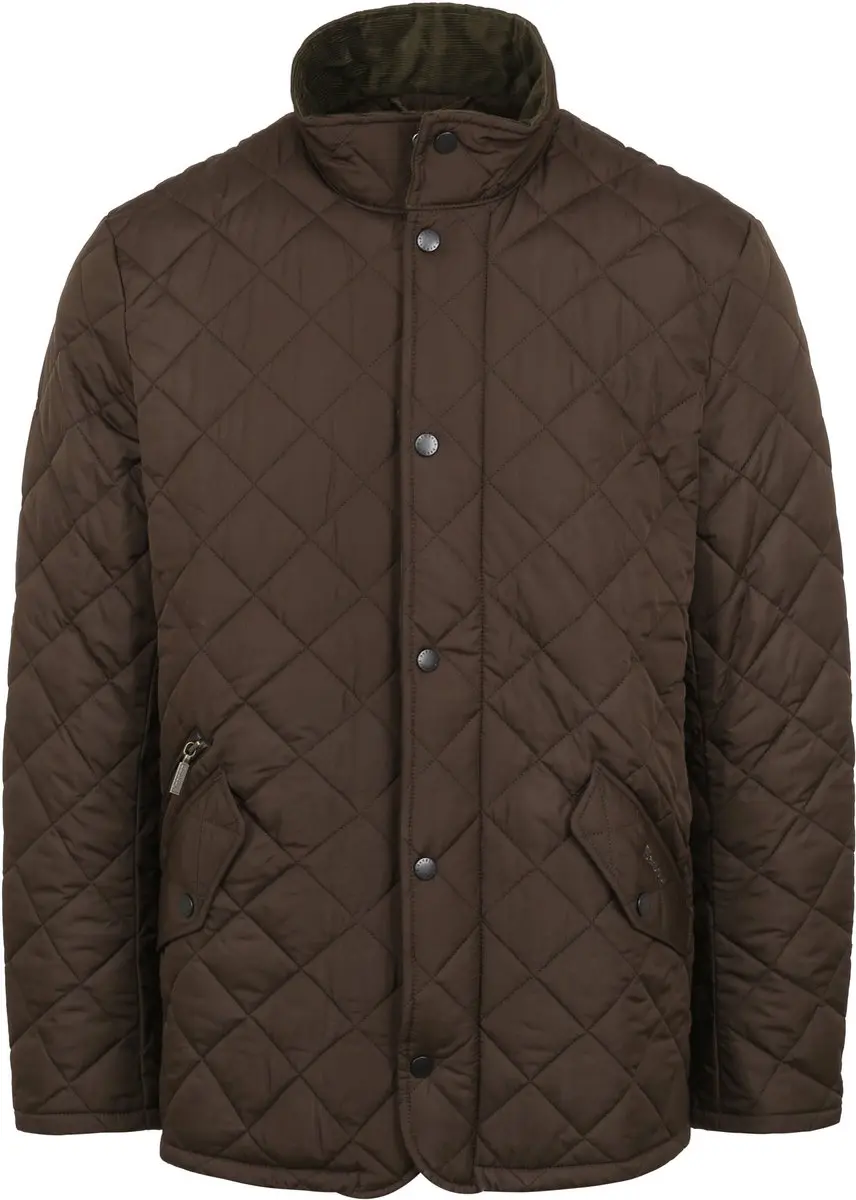 Quilted Jas Barbour Chelsea Olijfgroen - Maat 3XL - Heren - Gewatteerde jassen