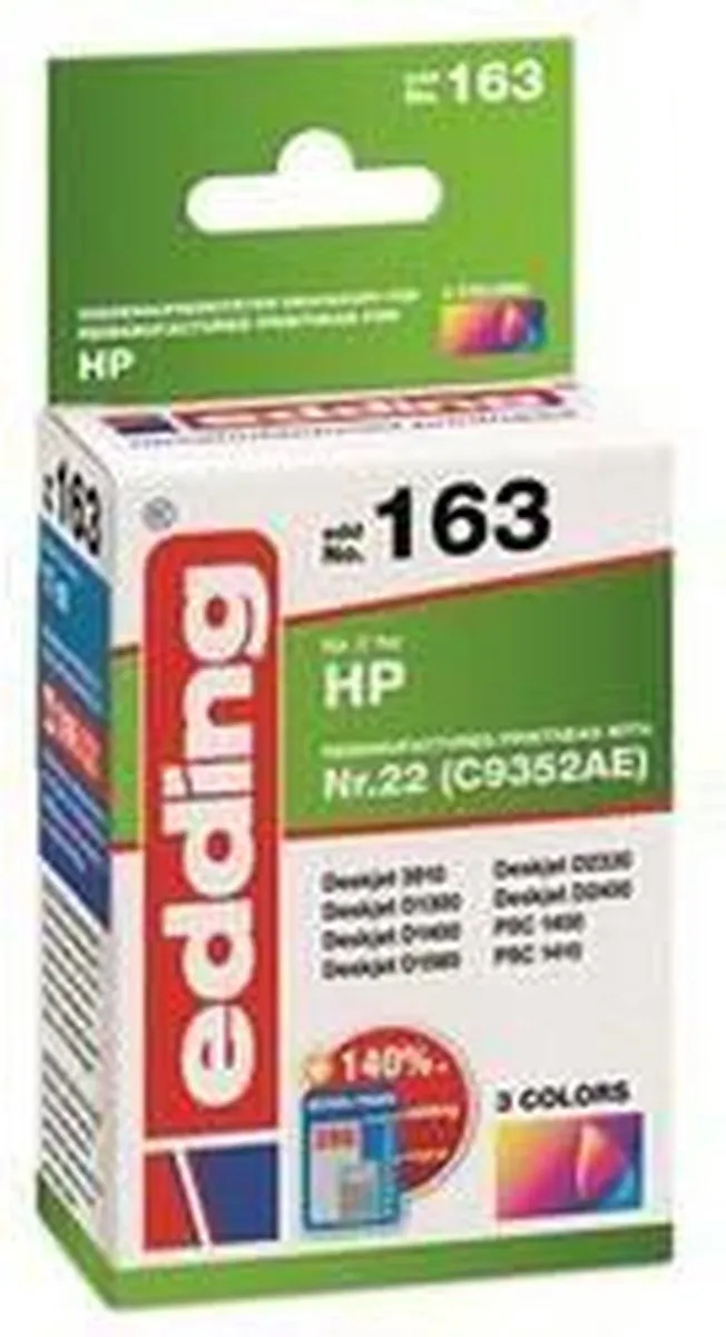 edding EDD-163 Inktcartridge CMY - Standaard formaat - 1 Stuk