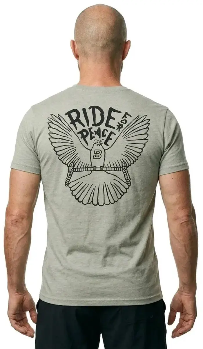 Bombtrack Ride For Peace T-shirt - Grijs - L - afbeelding 3 van 4