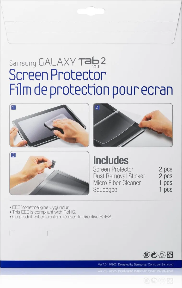 Samsung Screenprotector ETC-P1G2CEGSTD - Galaxy Note 10.1 - 2 Stuks