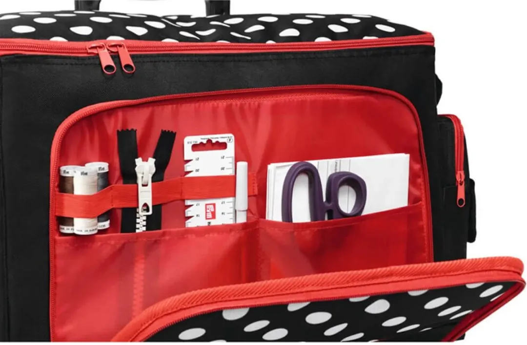 Prym Polka Dots Naaimachine Trolley 44x22x36cm - afbeelding 6 van 6