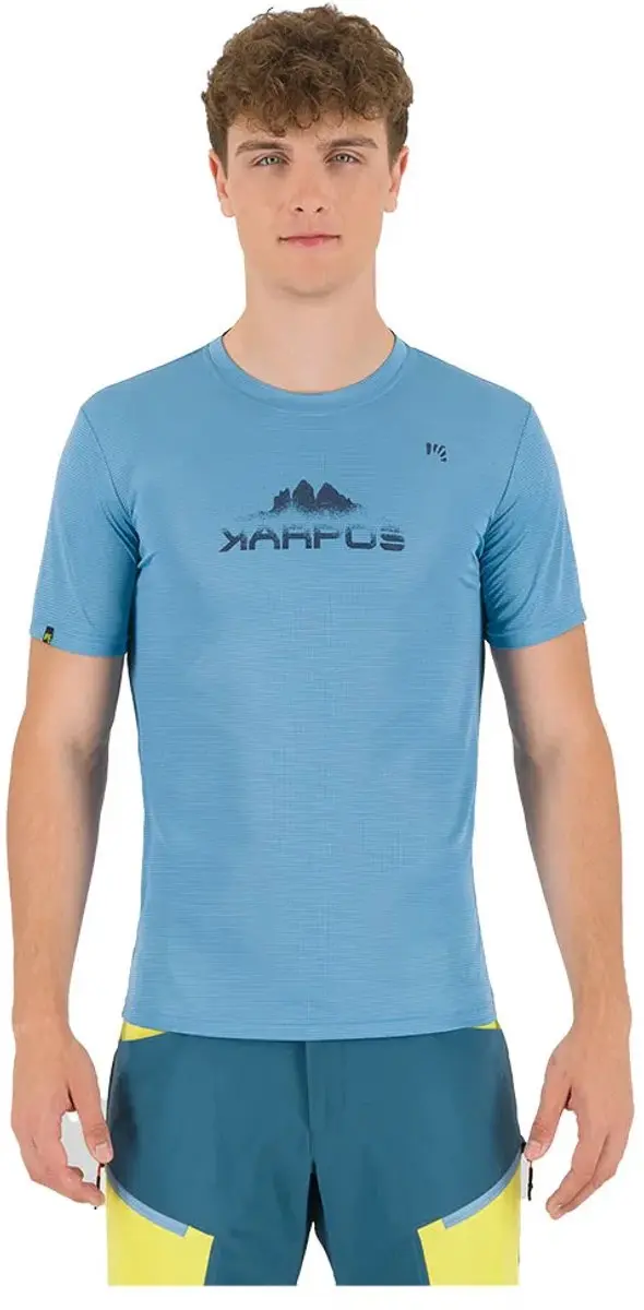 Karpos Loma Evo Print T-shirt Met Korte Mouwen Blauw L Man