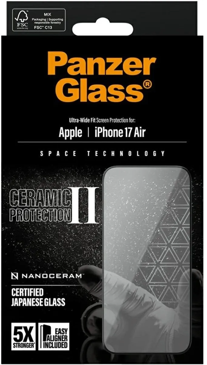 PanzerGlass Ultra Wide Fit iPhone Air Screenprotector - PG15958 - afbeelding 6 van 6