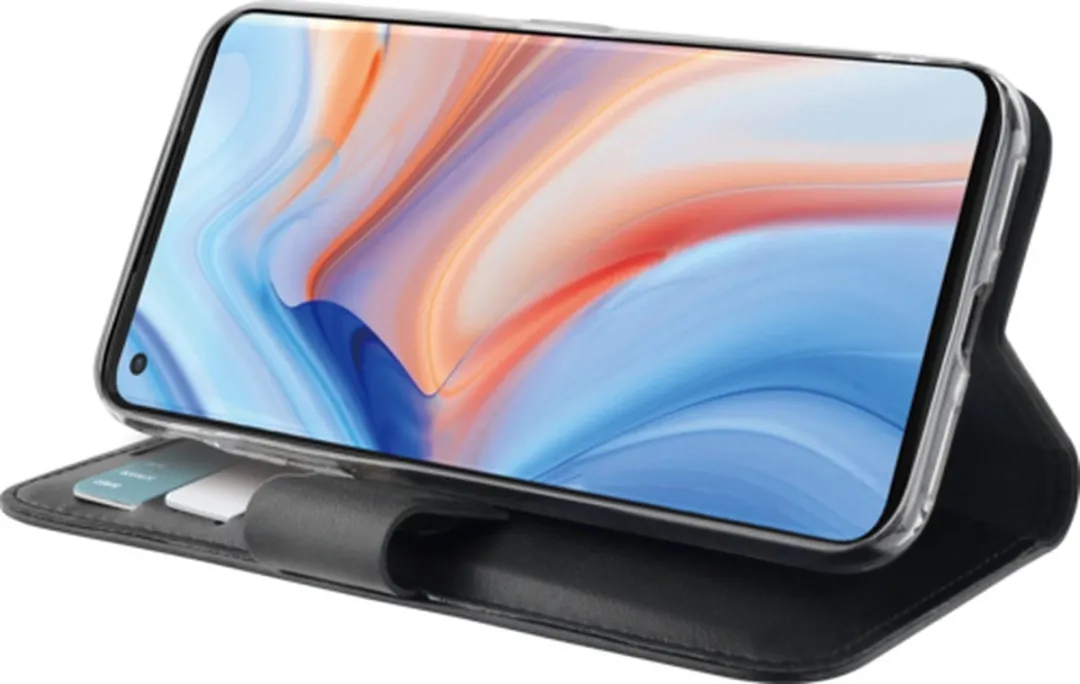 Azuri Walletcase Oppo Reno 4 Pro - 3 Pasjes - Zwart