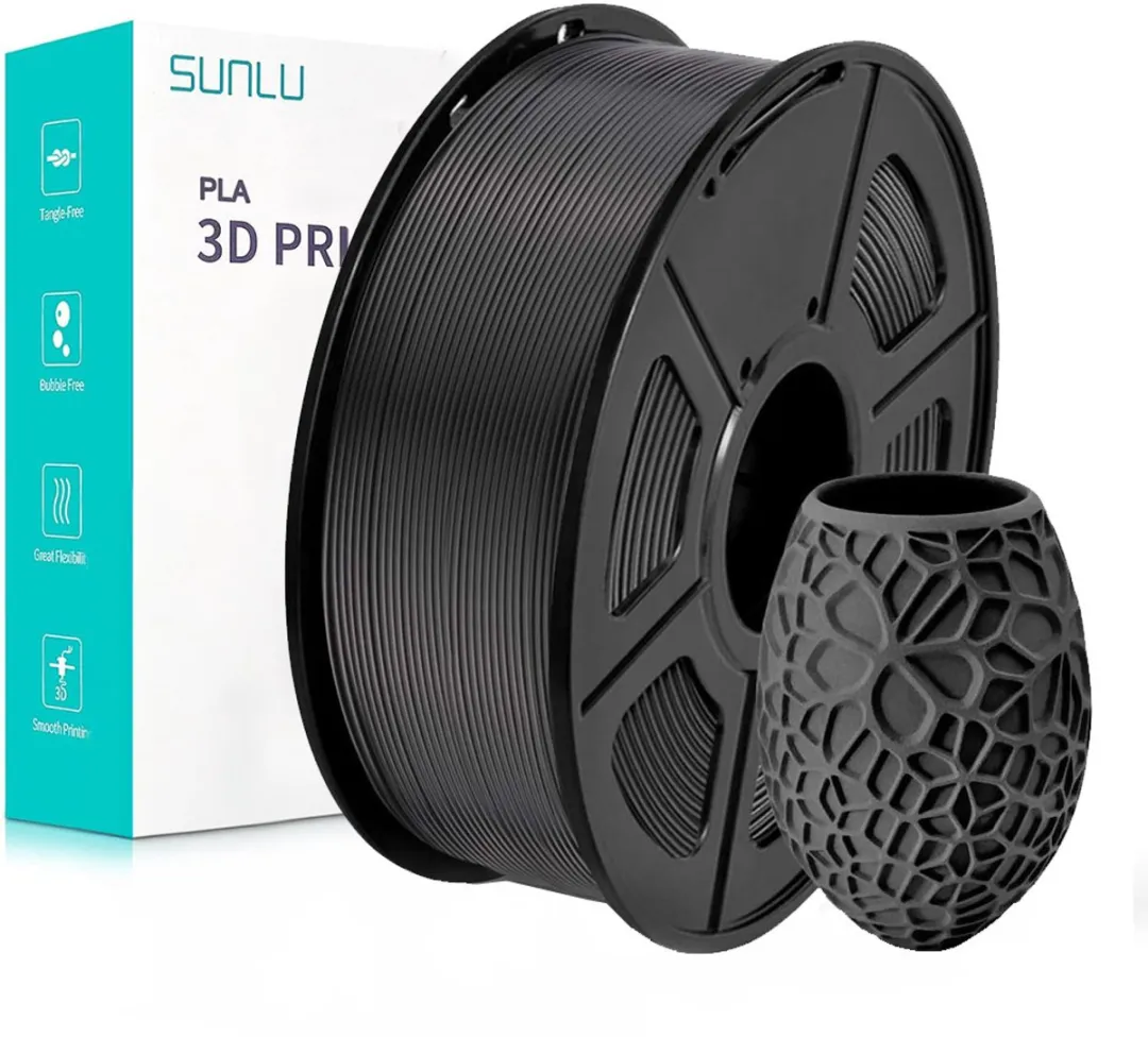Sunlu PLA Filament 1.75mm 1kg - Zwart