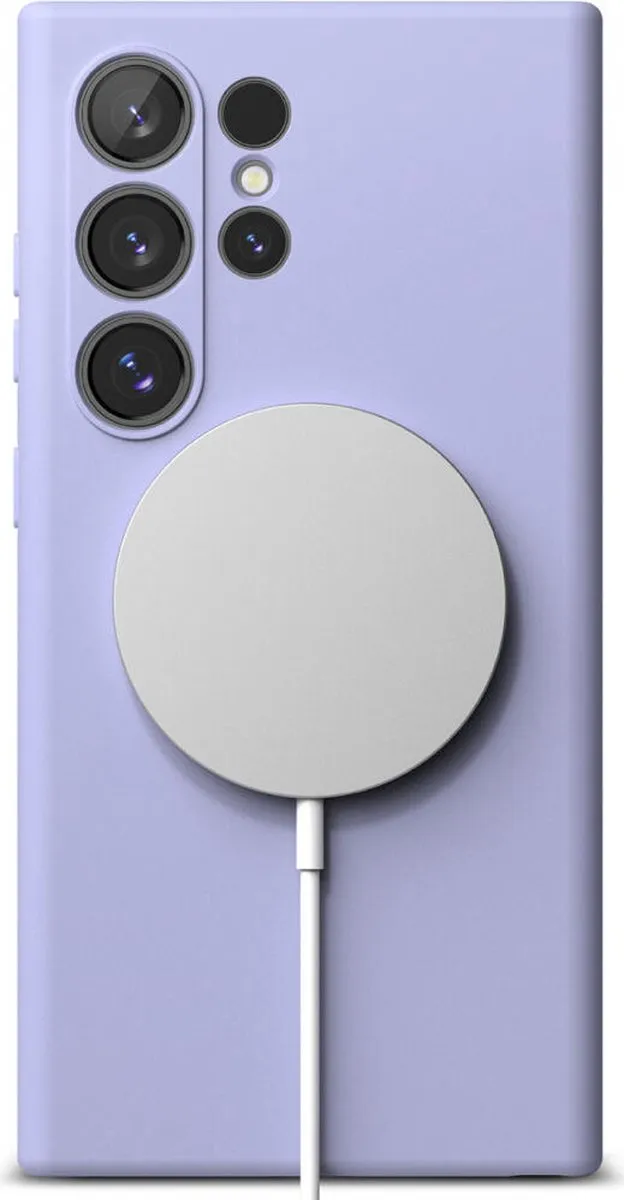Ringke Silicone MagSafe Hoesje S24 Ultra - Paars
