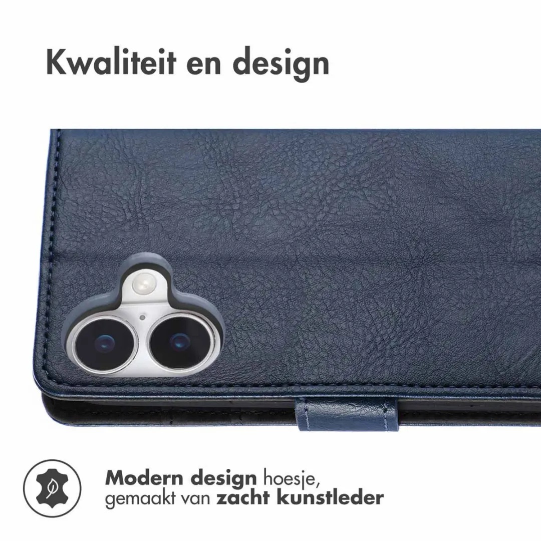 Imoshion Hoesje Apple iPhone 16 Donkerblauw - 3 Pasjes