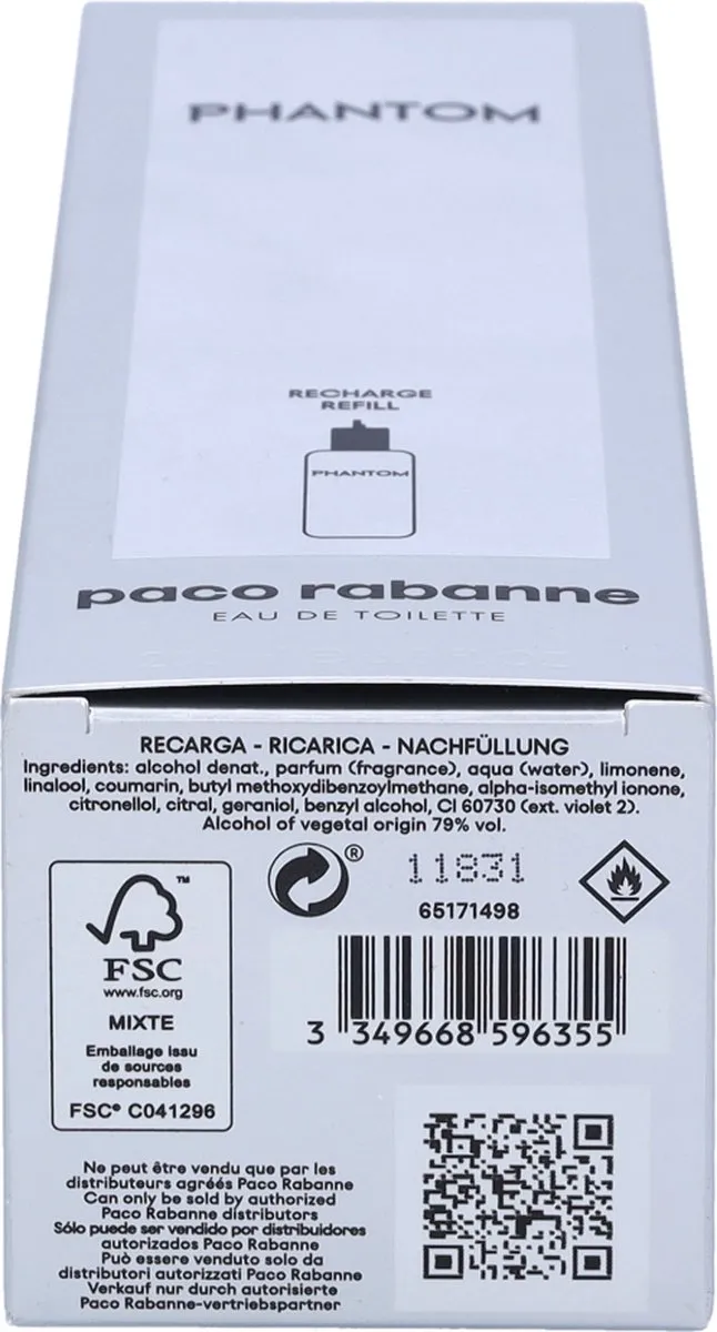 Paco Rabanne Phantom Herenparfum Navulling 200ml