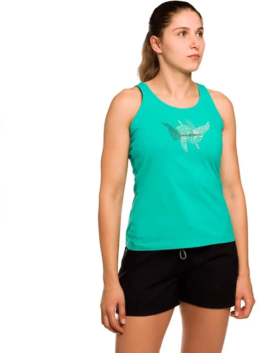 Trangoworld Fern Mouwloos T-shirt Groen L Vrouw