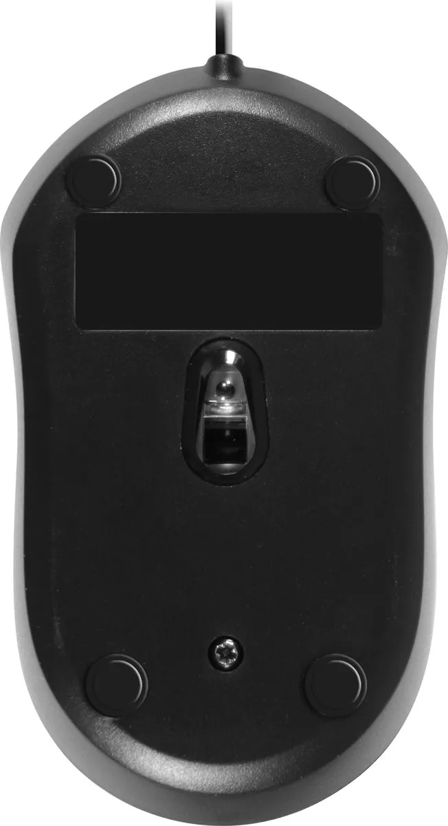 Macally QMOUSE-B Bedrade USB-muis - 3 Knoppen - Zwart
