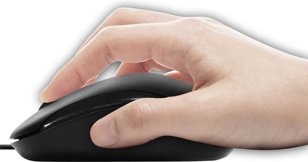 Macally QMOUSE-B Bedrade USB-muis - 3 Knoppen - Zwart